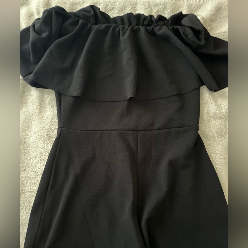 Black Off the shoulder romper
